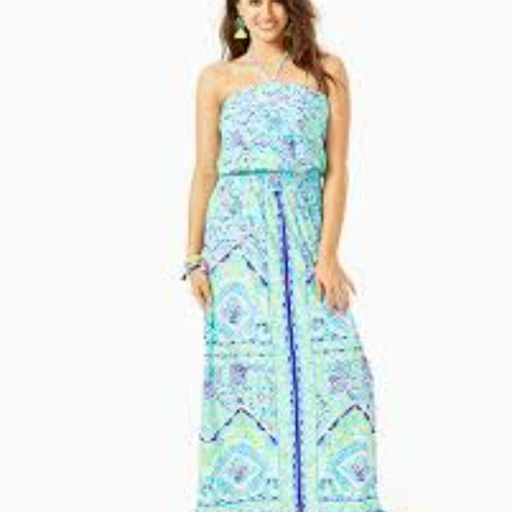 LILLY PULITZER MAXI DRESS, XXS - Picture 2 of 7